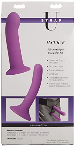 Strap U Incurve Silicone G-Spot Duo Dildo Set