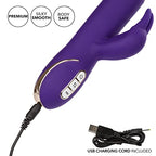Calexotics Jack Signature Silicone Thrusting Rabbit, Waterproof Vibe Sex Toys For Couples, Luxury Adult Hands Free G Spot Massag
