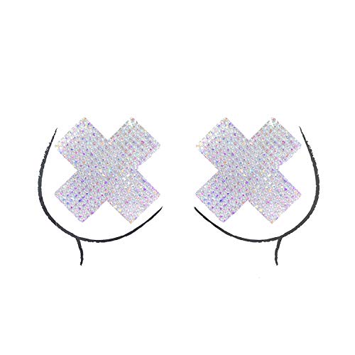 Neva Nude Pasty X Factor Crystal Silver
