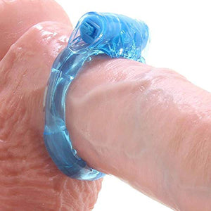 Vibrating Clitoral Pleasure Ring Bl