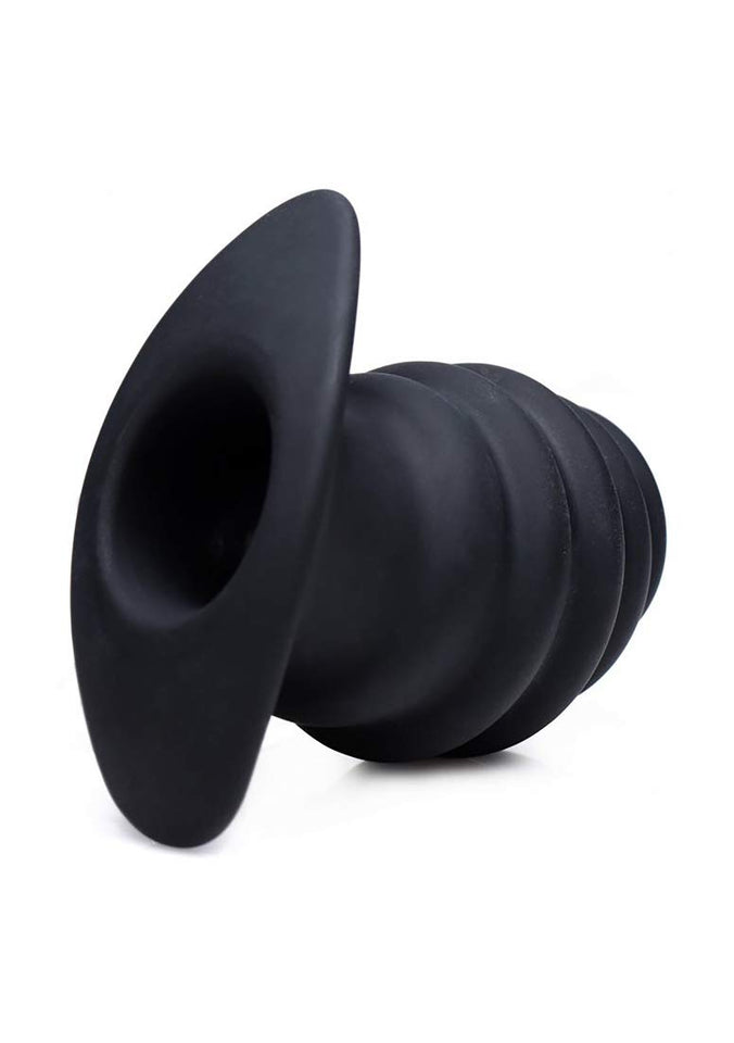 Master Series Hive Ass Tunnel Silicone Ribbed Hollow Anal Plug, Medium Medium (Pack Of 1)