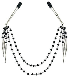 (Wd) Sincerely Black Jeweled N Clips