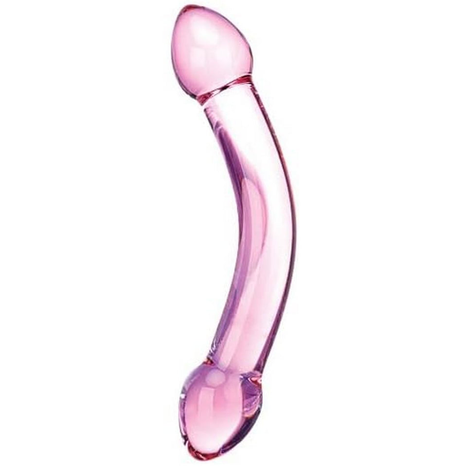 Glas Double Trouble Purple Dildo