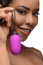 Xl Silicone Vibrating Egg - Purple