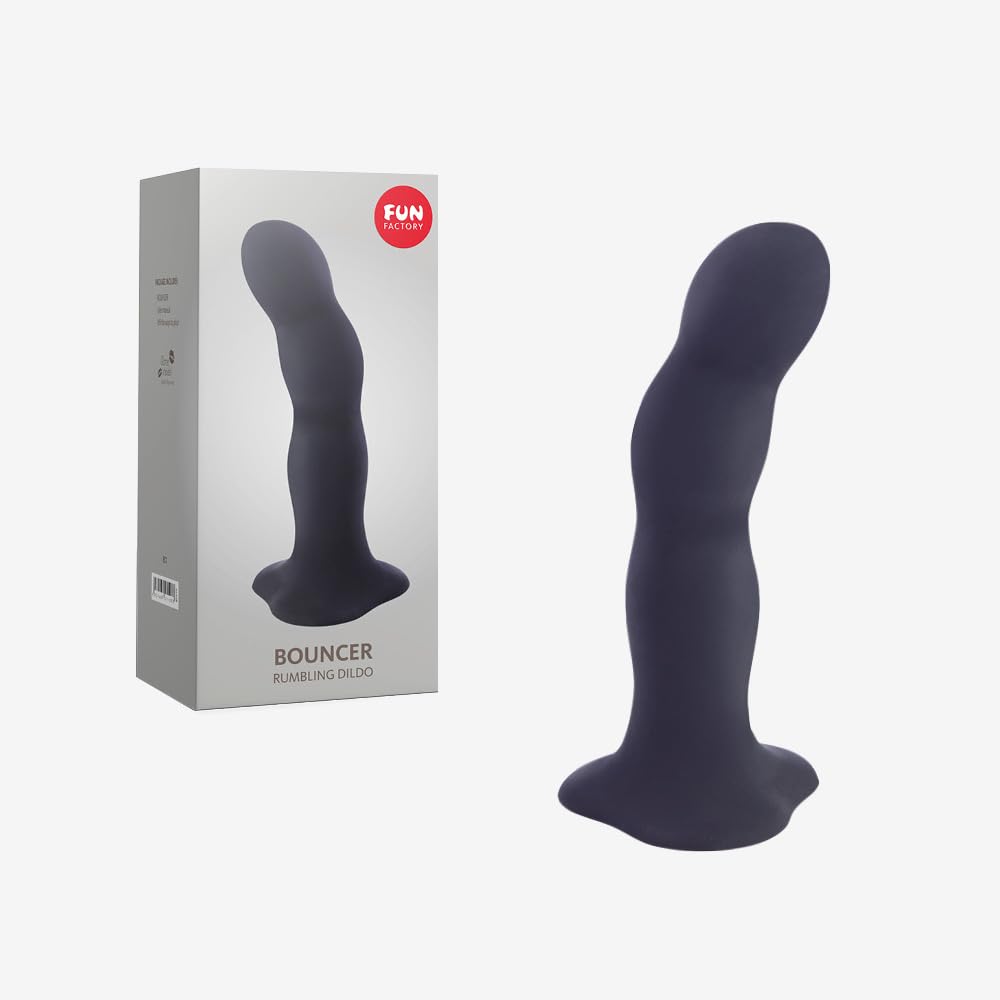 Fun Factory Adult Toys  Bouncer Suction Cup Dildo  Strap On Adult Sex Toy  Dildo For Women  Men  And Couples Bouncer Black