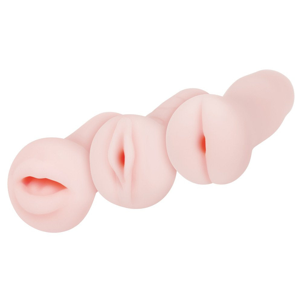 Evolved Novelties Adam And Eve Adams Stroker Trio, Flesh