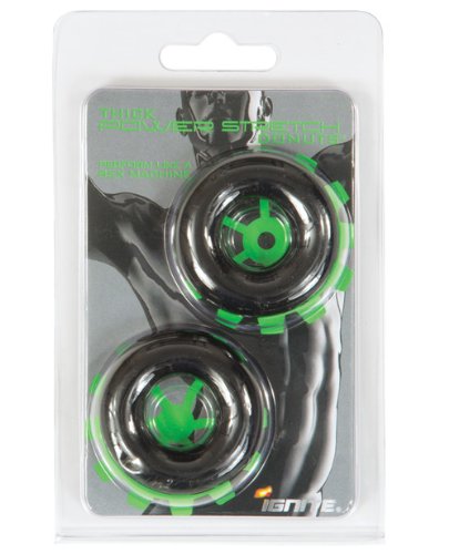 Thick Power Stretch Donuts 2 Pack Black