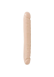 Doc Johnson Jr Veined Double Header Dildo 12 Inches White 021201AM