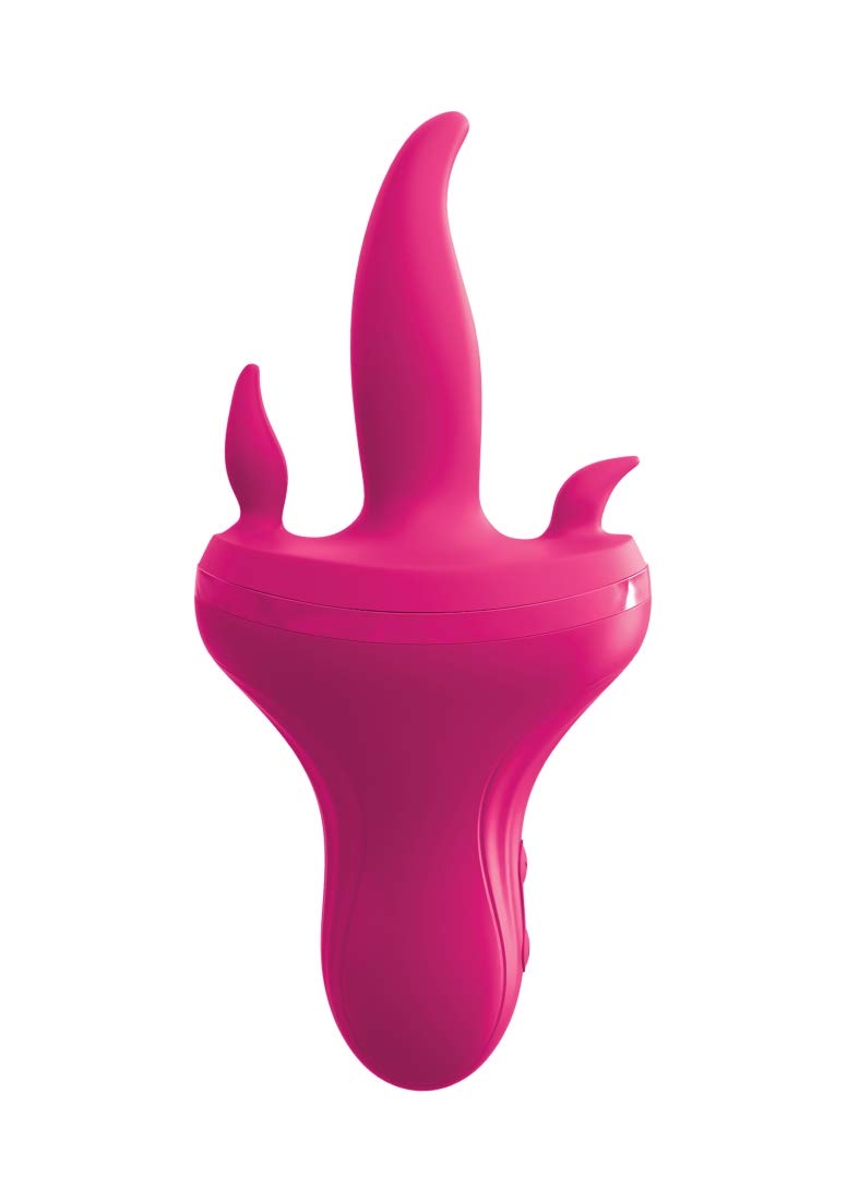 Threesome Holey Trinity Triple Tongue Vibrator - Pink