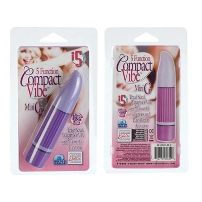 California Exotic Novelties 5 Function Compact Vibe Mini G, Purple