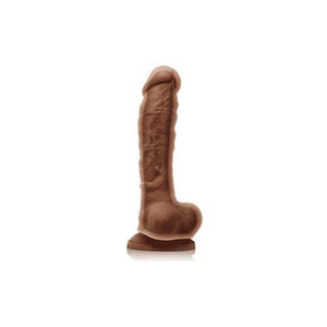 Colours - Dual Density - 8\ Dildo - Brown