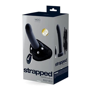 Vedo Strapped Rechargeable Strap On Just Black