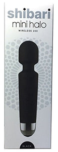 Mini Halo The Original Compact Power Wand Massager  Wireless  20X Multispeed Vibrations Black