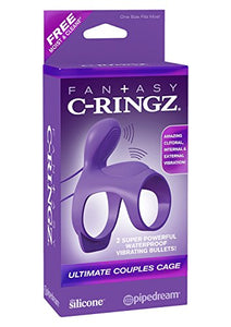 Fantasy C-Ringz Ultimate Couples Cage - Purple