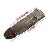 MPXOJII 3 Pcs Reusable Penis Sleeve Extender Ultra-Soft Extension Sex Toy Cock Enlarger Applicative for Men & Couple