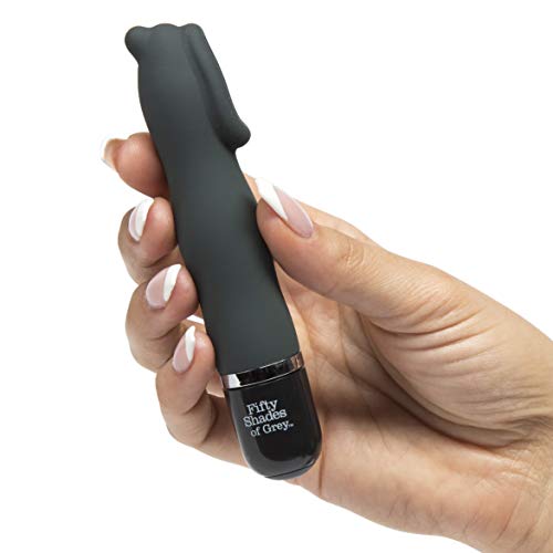 Fifty Shades Of Grey Sweet Touch Black Mini Clitoral Vibrator - Waterproof With 10 Speeds And Patterns