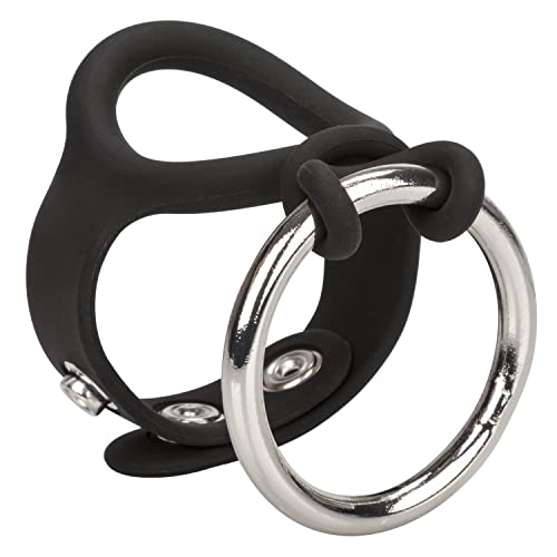 Calexotics Colt Enhancer Set - Silicone Male Enhancement Ring With Support Band - Sex Toys For Men - Black