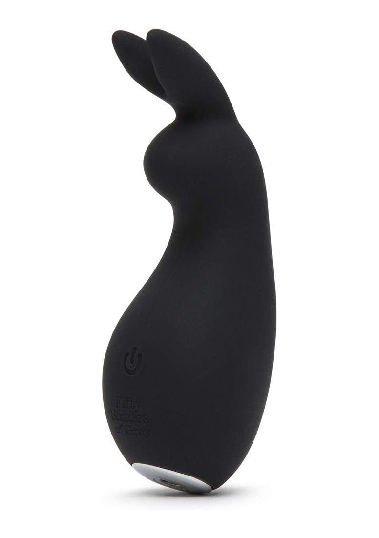 Fifty Shades Of Grey Greedy Girl Black Clitoral Rabbit Vibrator - Rechargeable, Waterproof - Petite Size