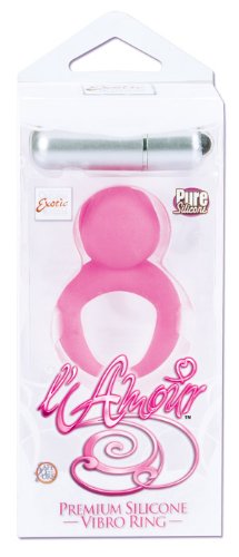 California Exotic Novelties Lamour Premium Silicone Vibro Ring, Pink