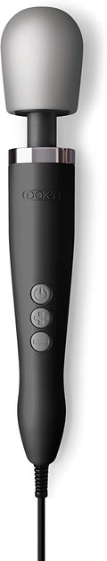 Doxy Original Ultra Powerful Personal Massager For Women - Black Plug In Vibrating Wand Sex Toys For Her - Wand Massager Female 