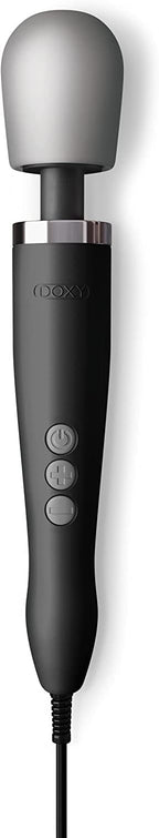 Doxy Original Ultra Powerful Personal Massager For Women - Black Plug In Vibrating Wand Sex Toys For Her - Wand Massager Female 