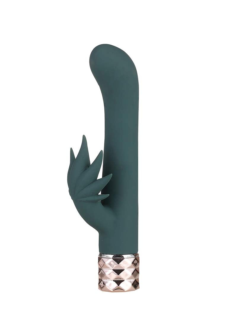 Kusha Crystal Gems Usb Rechargeable 10-Function G-Spot Rabbit-Style Vibrator - Gray