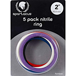 Nitrile C-Ring 2In. (5) (Rainbow)