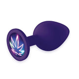 The 9'S Booty Talk Neon Leaf Silicone Butt Plug