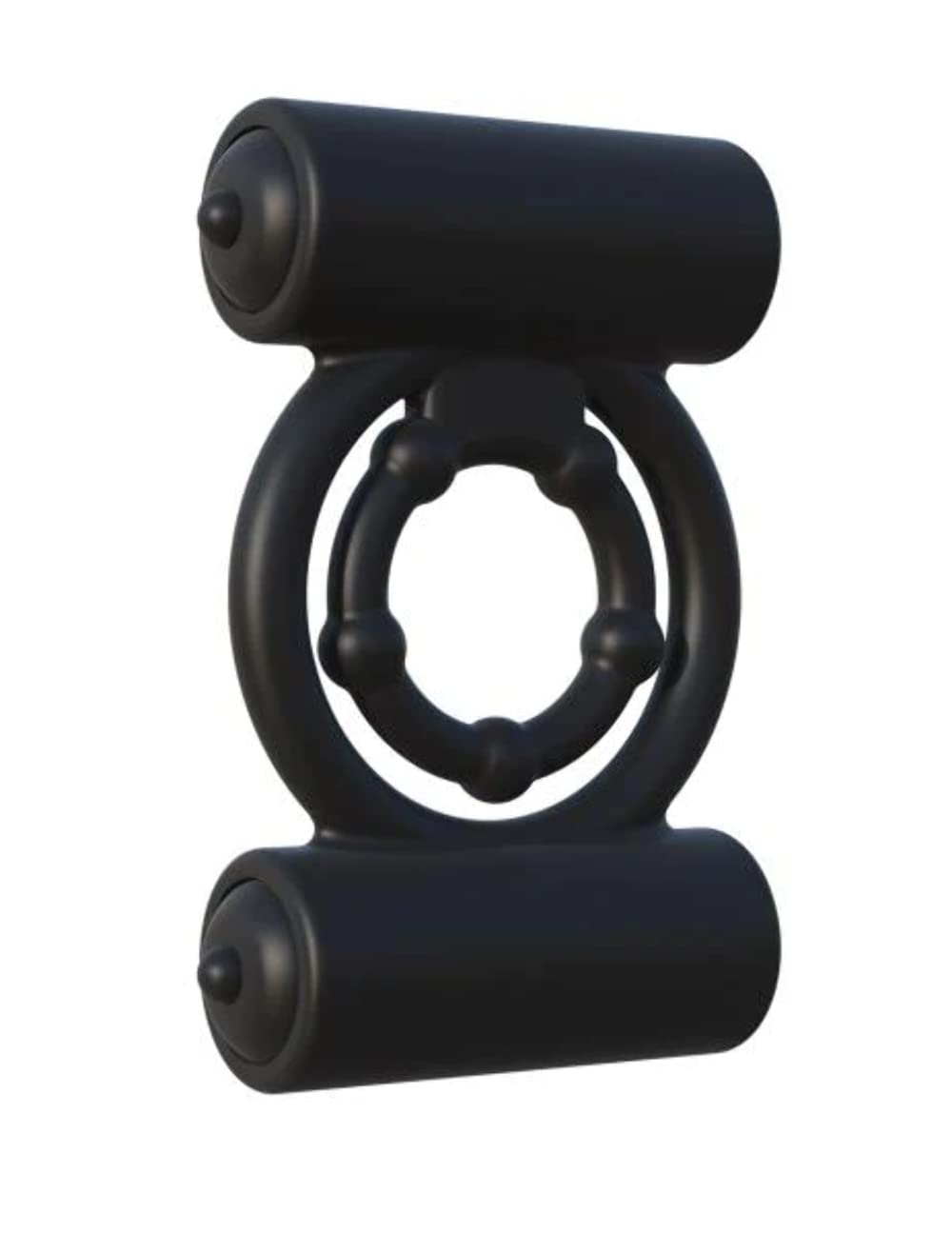 Pipedream Fantasy C-Ringz Extreme Double Trouble Dildo, Black, 1 Pound
