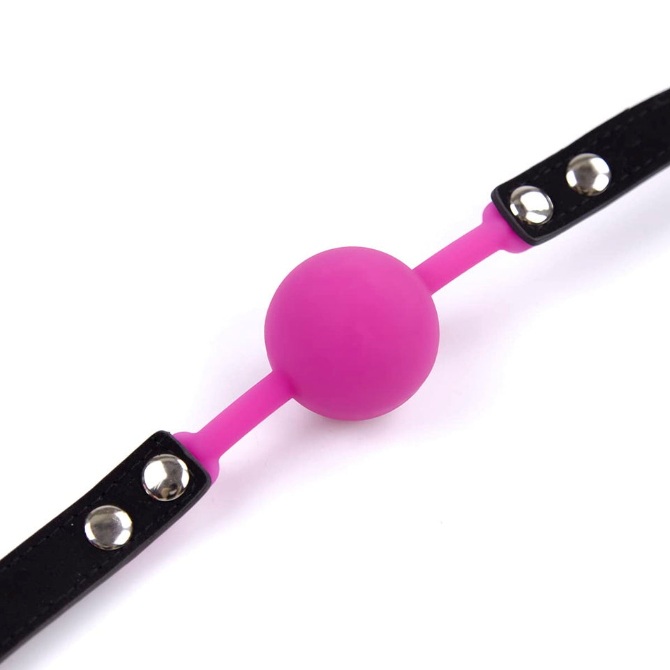 CLROY Siliicone Bondage Ball Gag, Bondage Restraints Sex Bite Gag (Color-5)
