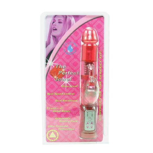 Golden Triangle The Perfect Jewel Vibrator, Red