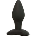 Velvet Plush Silicone Teaser Butt Plug, Small, 3.5 Inch, Black