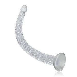 FST Adult Sex Toy Anus Sex Dilator Butt Plug Transparent TPE Ultra Long Anal Plug Vaginal G-spot Massager for Men Women Couple A