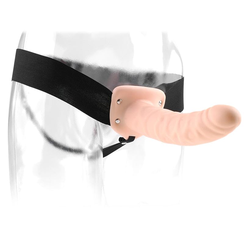 Ff 8In Hollow Strap-On Flesh