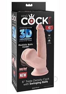 King Cock Triple Density 6In W/Swing Bal