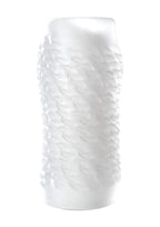 Doc Johnson Optimale - Ultraskyn - Reversible Stroker With Storage Case - Link - Frost