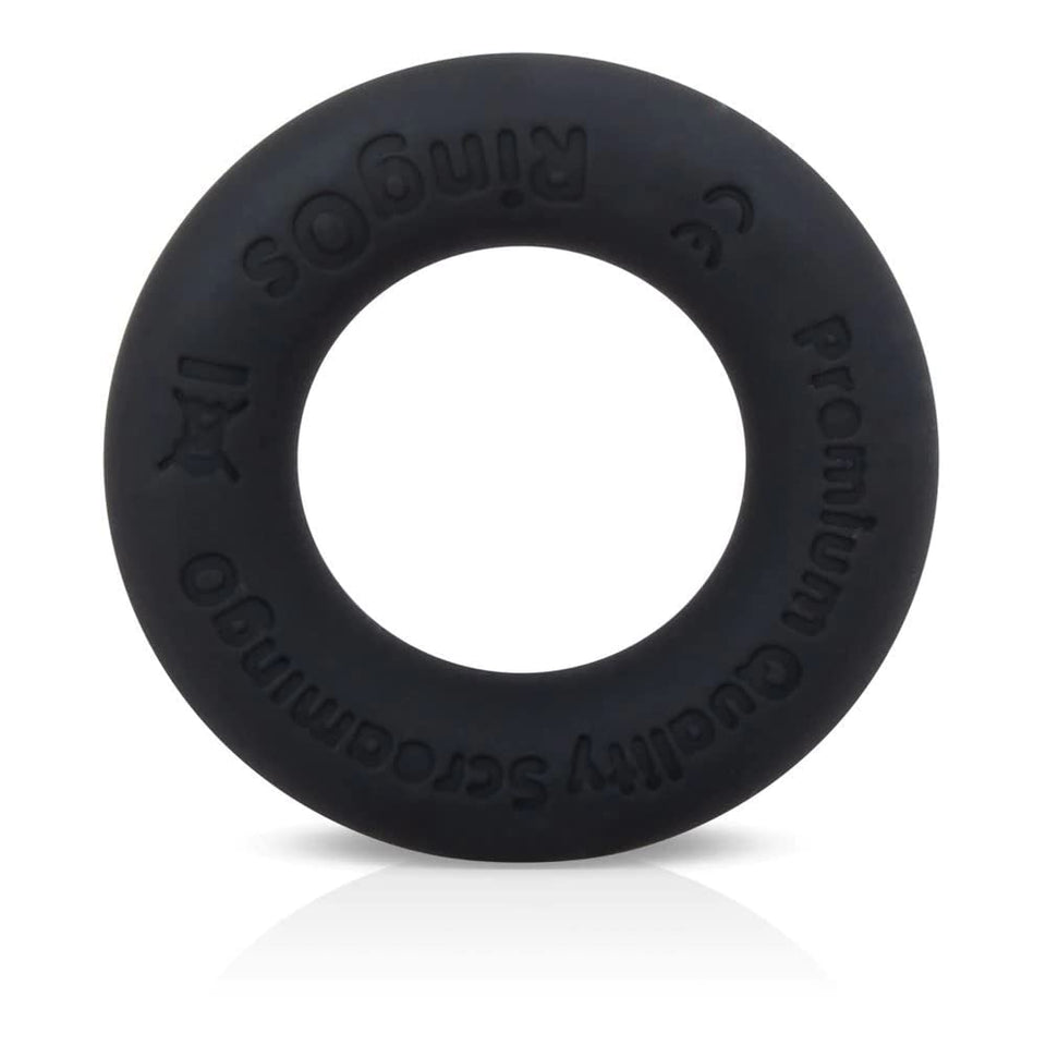Screaming O Ringo Ritz Mega Stretchy Silicone Cock Ring, Black