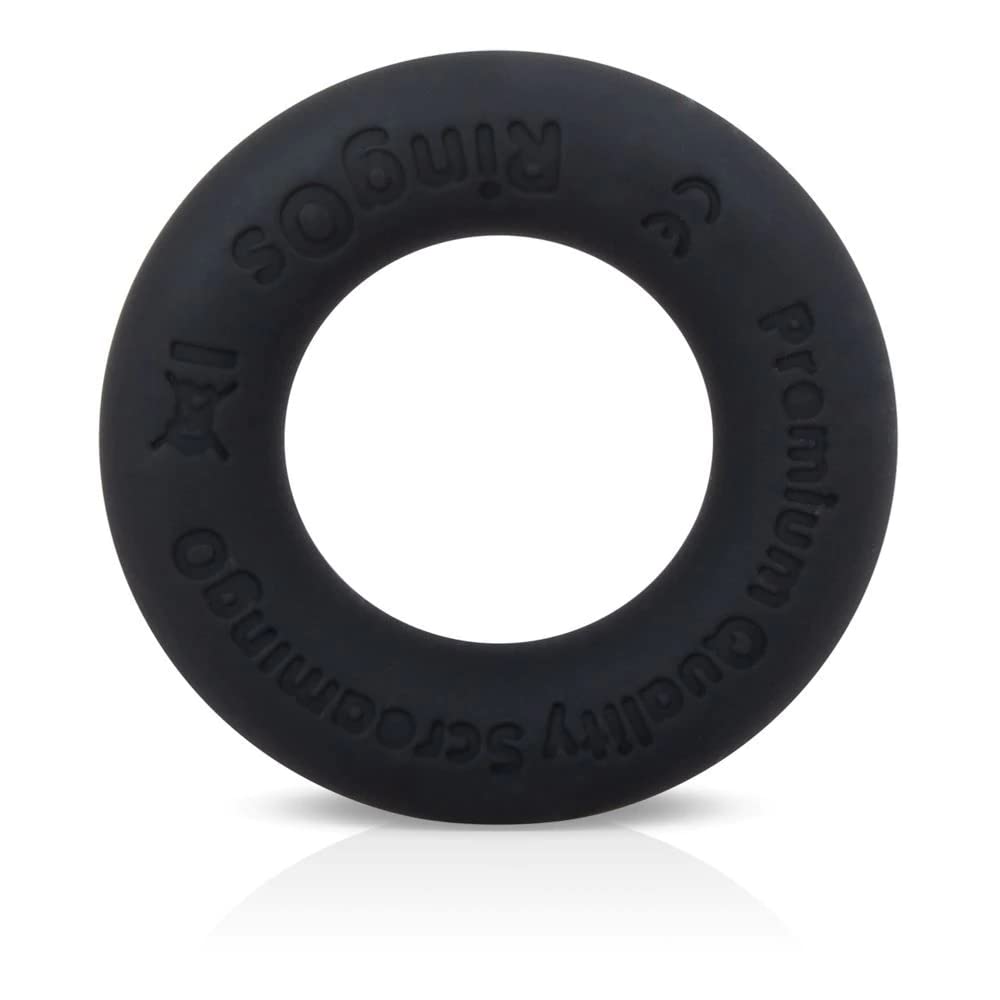 Screaming O Ringo Ritz Mega Stretchy Silicone Cock Ring, Black