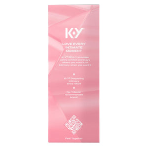 K-Y Jelly Classic Water-Based Body Friendly Formula 4 Fl Oz. Personal Lubricant for Wetter Sex for Men, Women and Couples & Safe