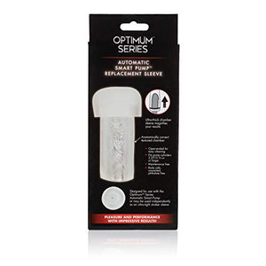Calexotics, Optimum Series Automatic Smart Pump Replacement Sleeve Male Silicone Masturbation Sleeve - 5 Inch Adult Male Masturbator Sex Toy - Clear Maintenance Free, 1 Count