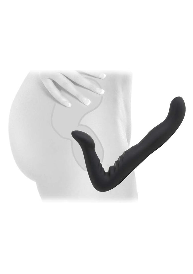 Ff Elite Strapless Strap-On Black 8In.