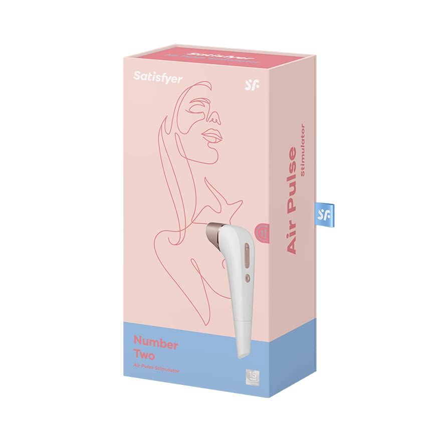 Satisfyer Number Two Airpulse Clitoris Stimulator  Noncontact Clitoral Sucking Pressurewave Technology  Waterproof
