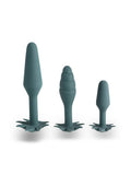 Doobies 420 Pot Leaf Shapes - Anal ButtPlug Trainer Silicone Set - 3 Sizes