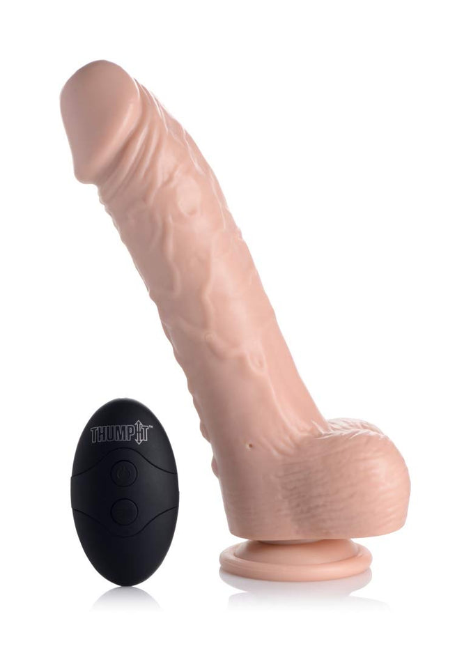 Loadz 8.5In Vibrating Dildo Squirting Light