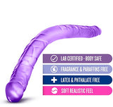 B Yours - 16In Double Dildo - Purple