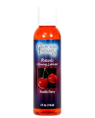 Razzels Warming Lubricant - Kissable Cherry - 4 Oz. Bottle