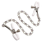Calexotics Exotics Novelties Nipple Play Crystal Chain Nipple Clamps Se-2617-05-2 Black 1 Count