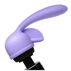Wand Essentials Fluttering Kiss Dual Stimulation Silicone Wand Massager Attachment, Purple (Ad440)