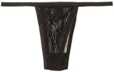 Elegant Moments Womens Plus-Size Queen Size Lace Garter Belt And Thong Set Black