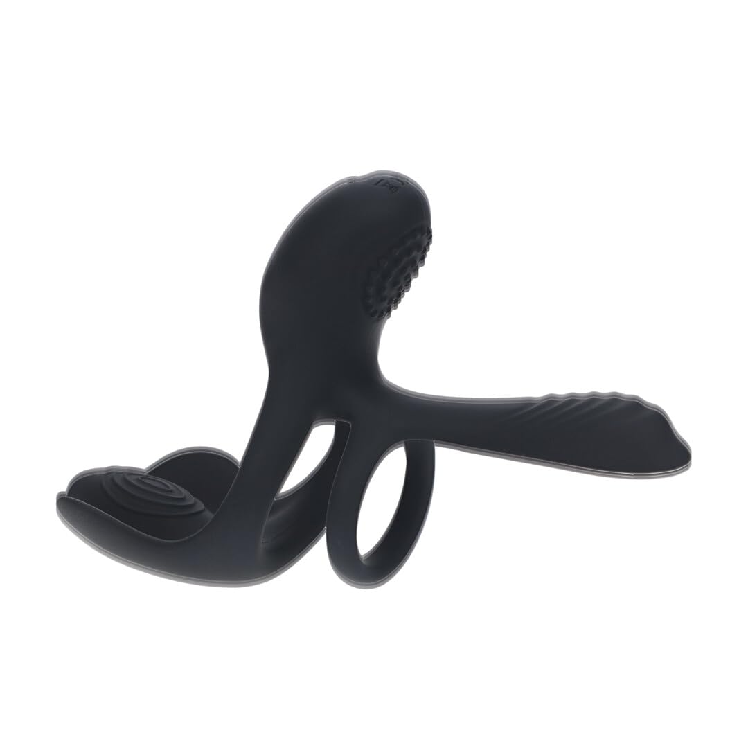 LEVELZ Triple Motor Vibr Sili C-Ring Blk